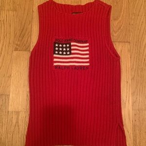 Ralph Lauren Polo Jeans American Flag Sweater